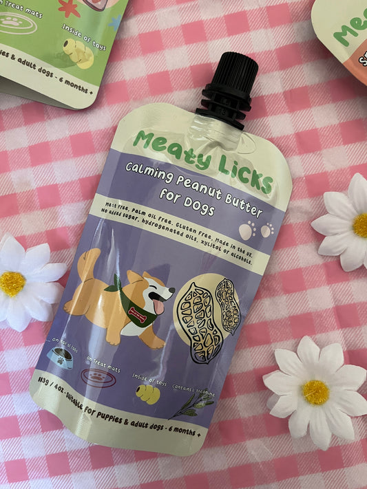 Meaty Licks Calming Peanut Butter