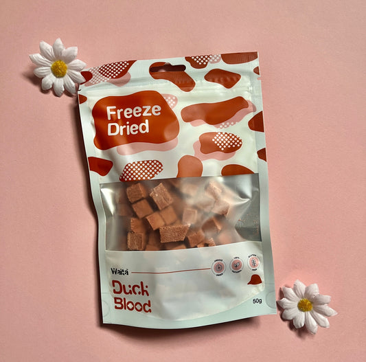 Waita Freeze Died Duck Blood Cubes 50g