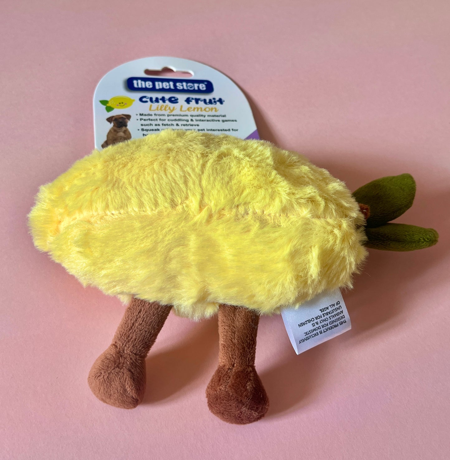 Cute Fruit Dog Toy - Lilly Lemon
