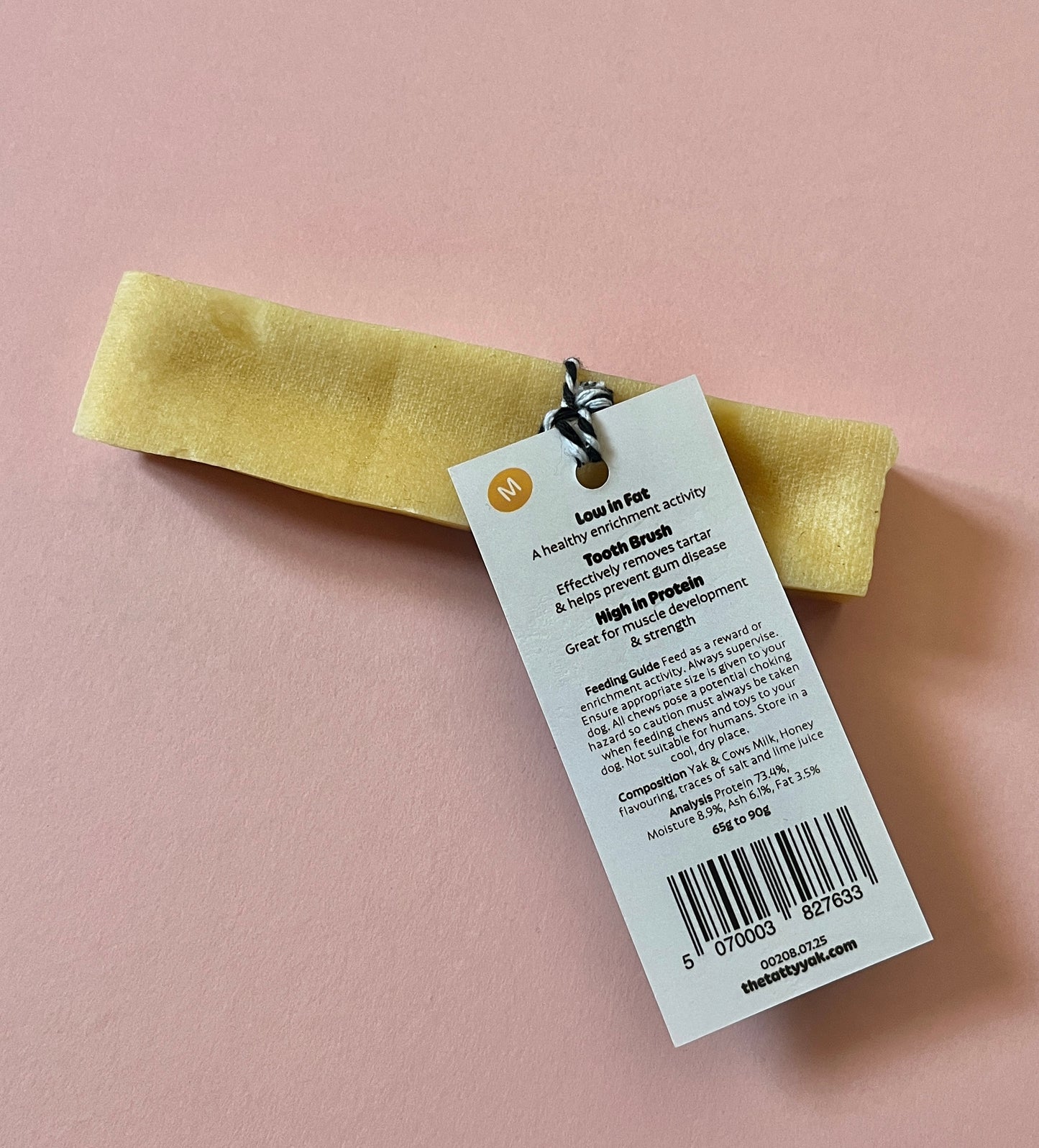 Tatty Yak Milk Bar - Honey - Medium