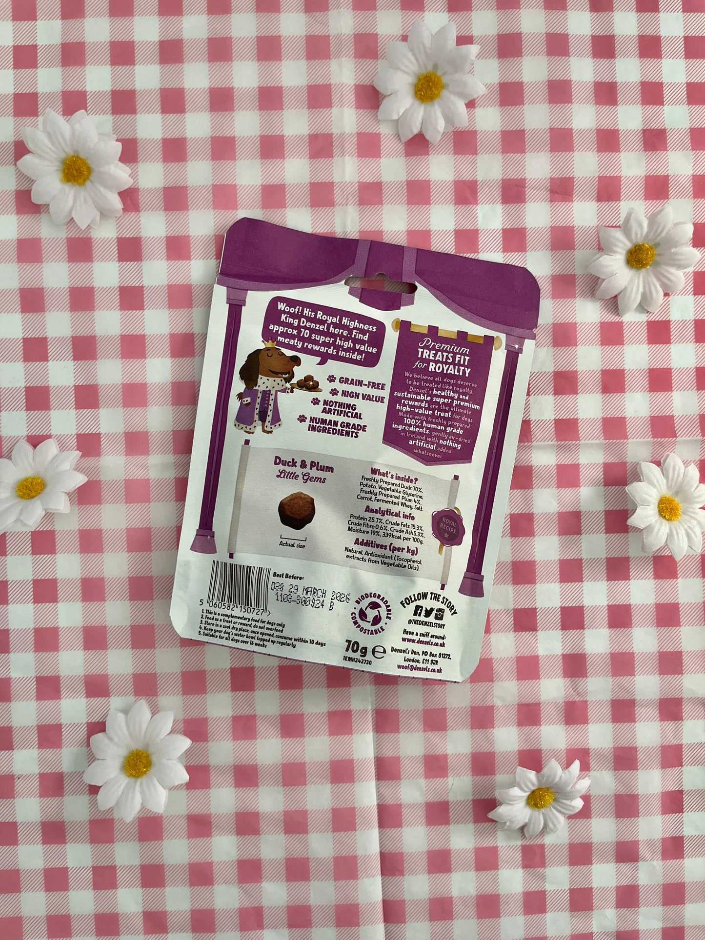 Denzels Duck & Plum Dog Treats