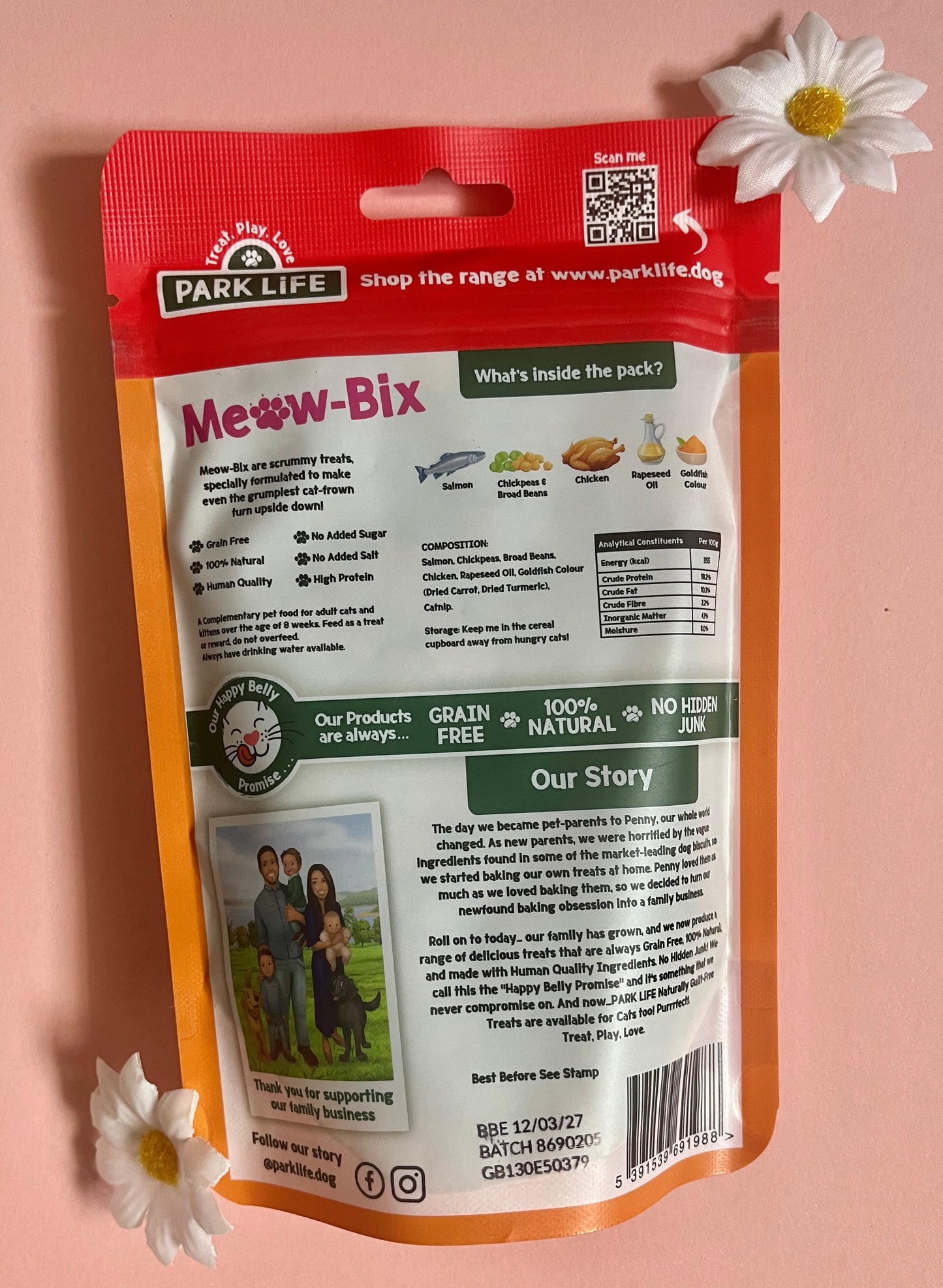 Park Life Meow-Bix Goldfish Cat Treats