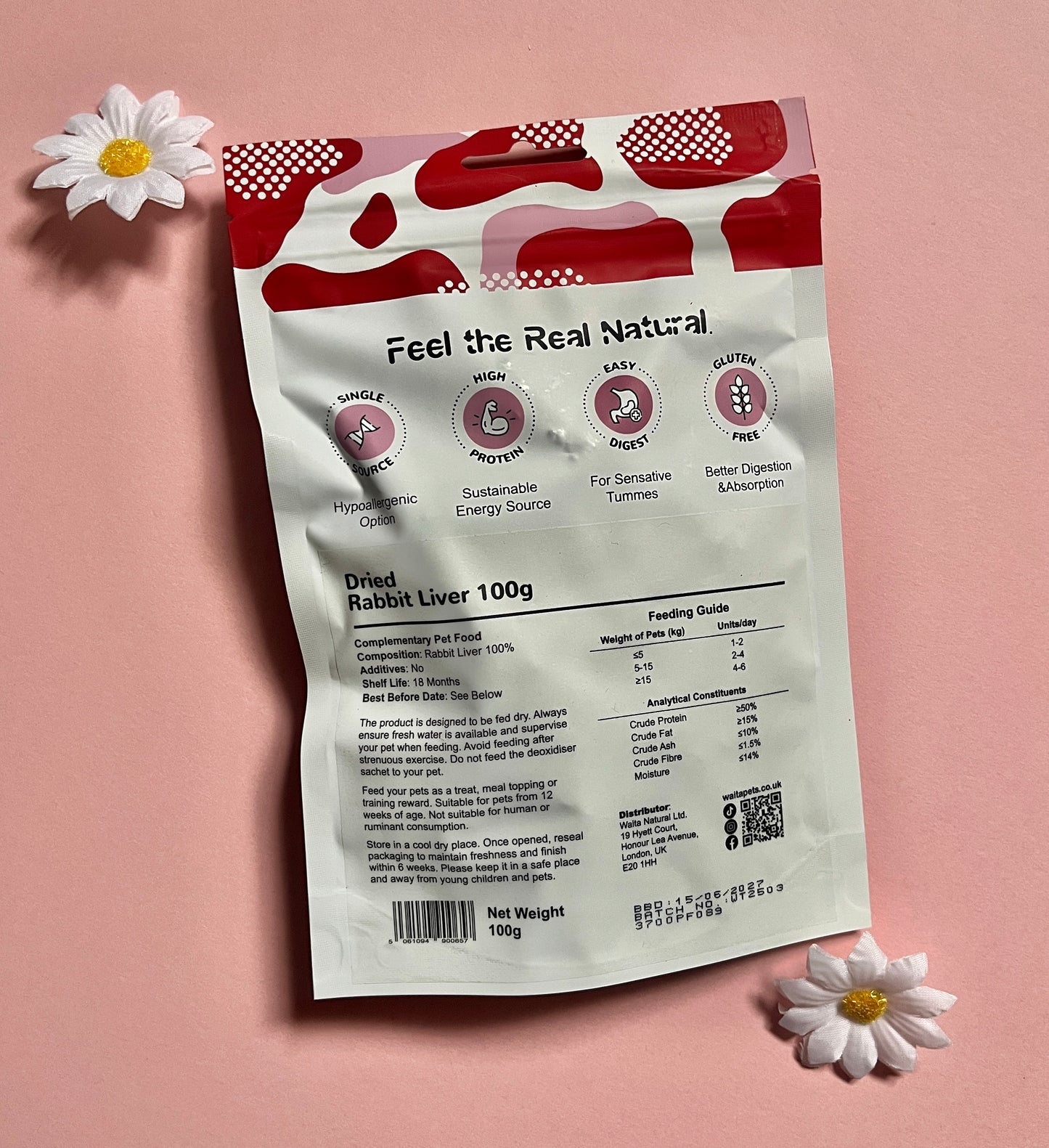 Air Dried Rabbit Liver 100g