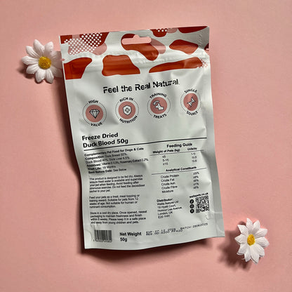 Waita Freeze Died Duck Blood Cubes 50g