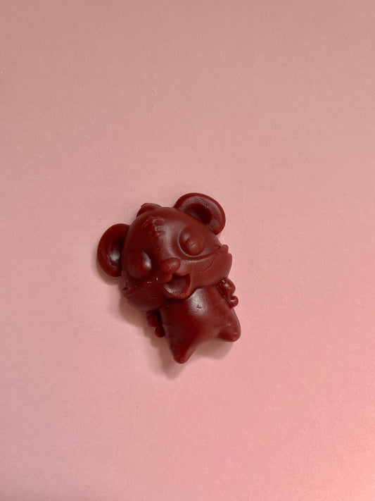 Strawberry Squirrel Veggie Dental Treat