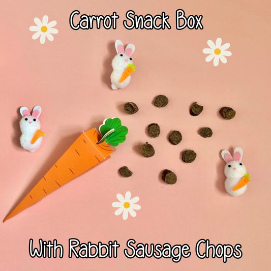 Carrot Snack Box With Rabbit Sausage Chops