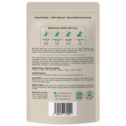 Hackney Dog House Green Lipped Mussel Powder