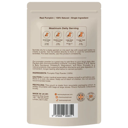 Hackney Dog House Pumpkin Puree Powder