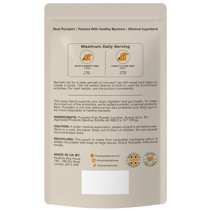 Hackney Dog House Pumpkin & Probiotics Powder