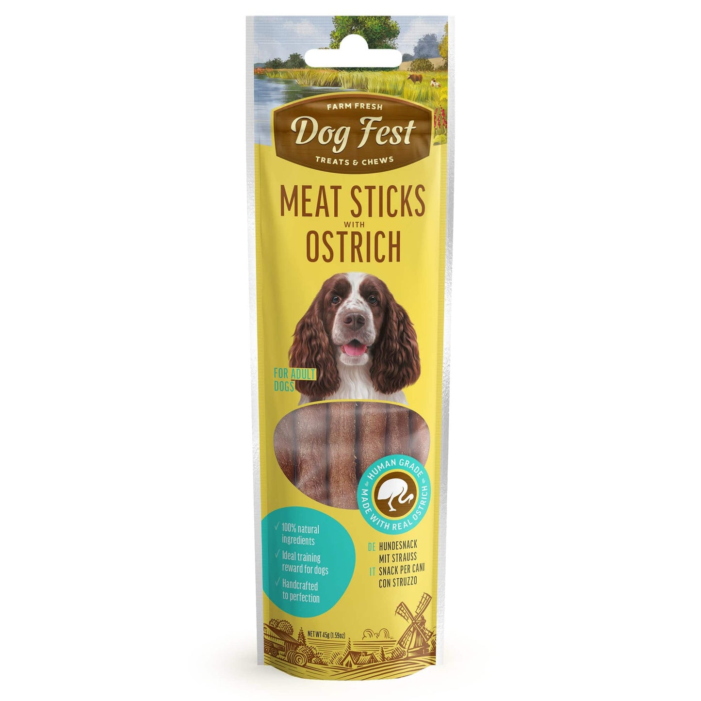 Dog Fest - Meat Sticks With Ostrich